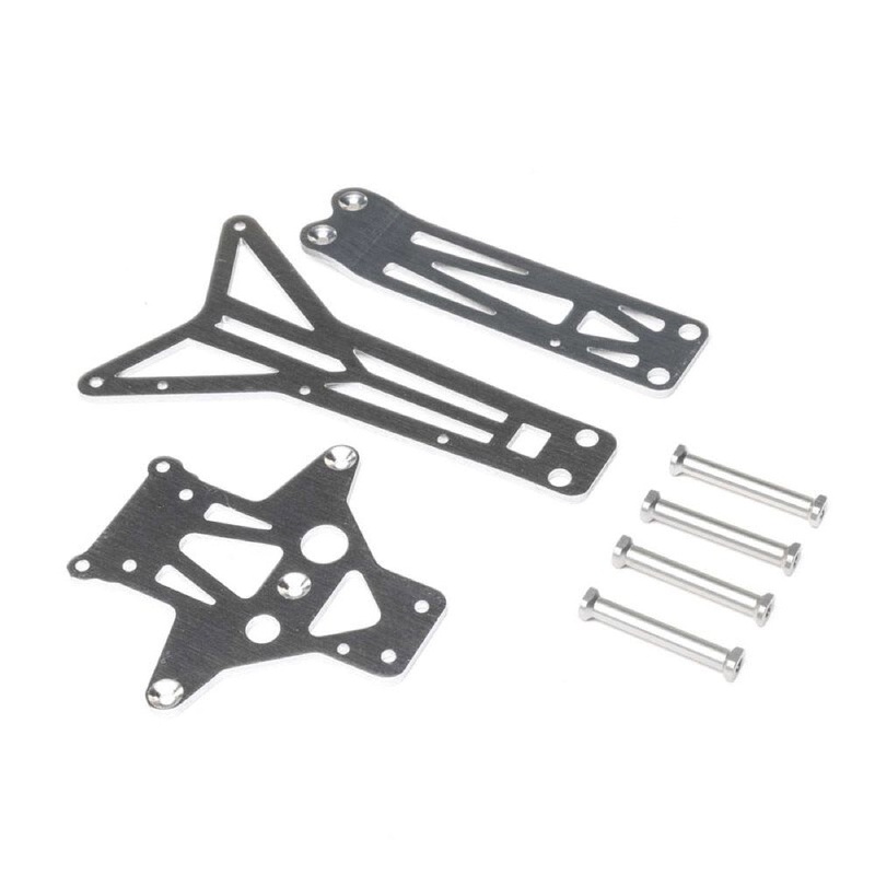 Losi LOS230105 Top Chassis Brace and Standoffs Front/Rear RZR Rey