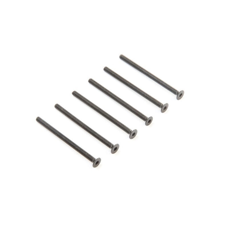 Losi LOS235028 M3 x 45mm Flat Head Screws (6)