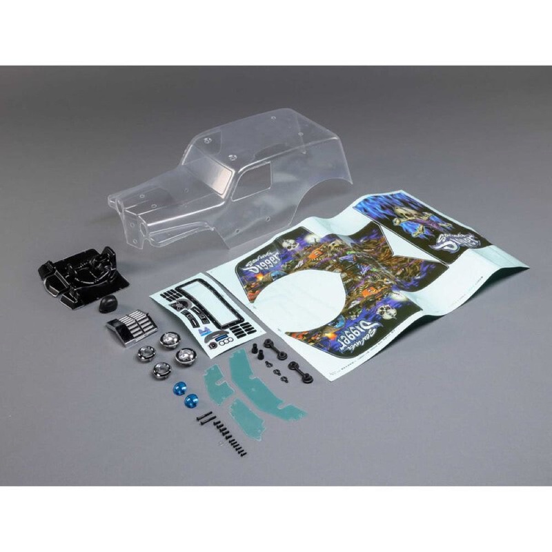 Losi LOS240018 Clear Body Set SonUva Digger LMT