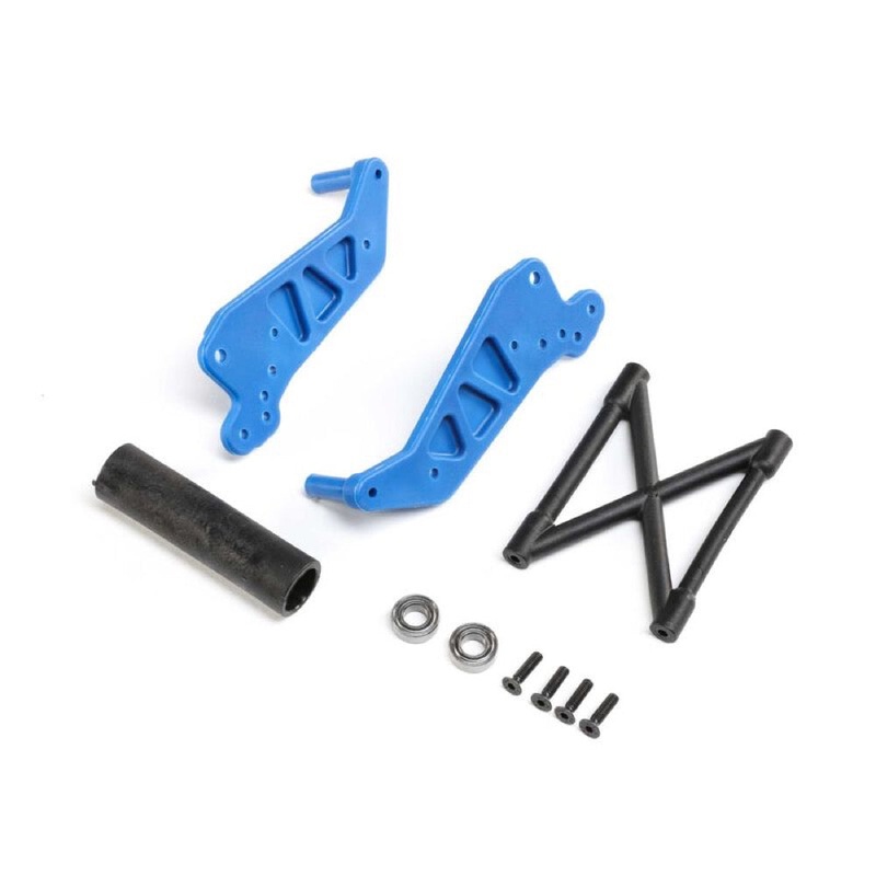 Losi LOS241053 Blue Wheelie Bar Set LMT