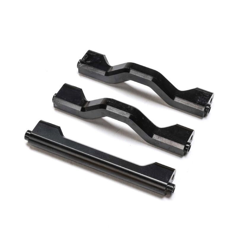 Losi LOS241073 Black Aluminium Crossbar Center Chassis 3pcs LMT Tuned LMT