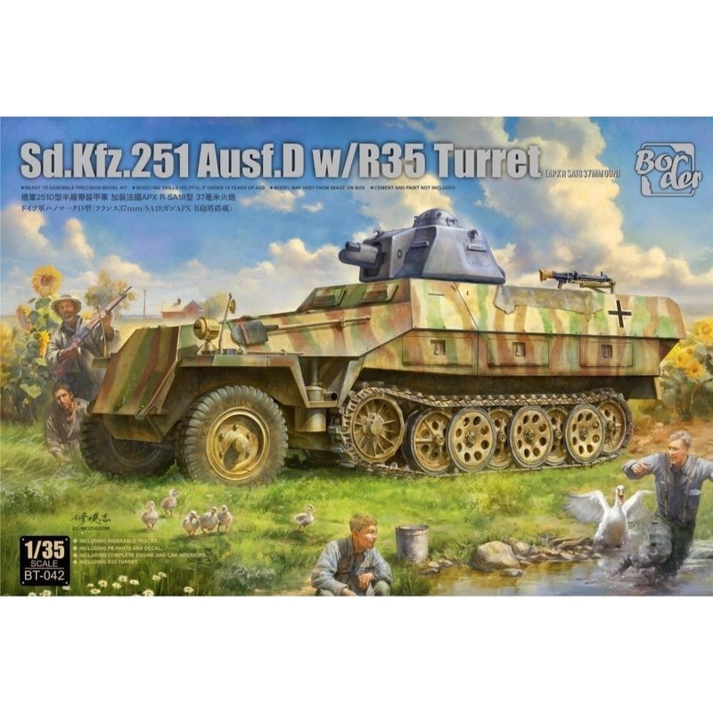 Border Model BT042 1/35 Sd.Kfz.251 Ausf.D w/ R35 Turret
