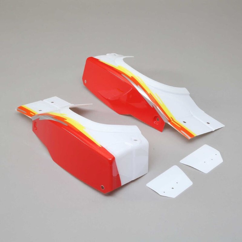 Losi LOS250029 L/R Rear Fender Set Red Super Baja Rey Clearance