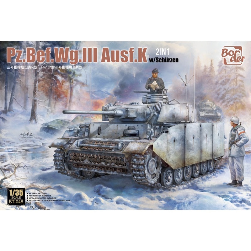 Border Model BT048 1/35 Pz.Bef.Wg.III Ausf.K 2in1 w/Schrzen