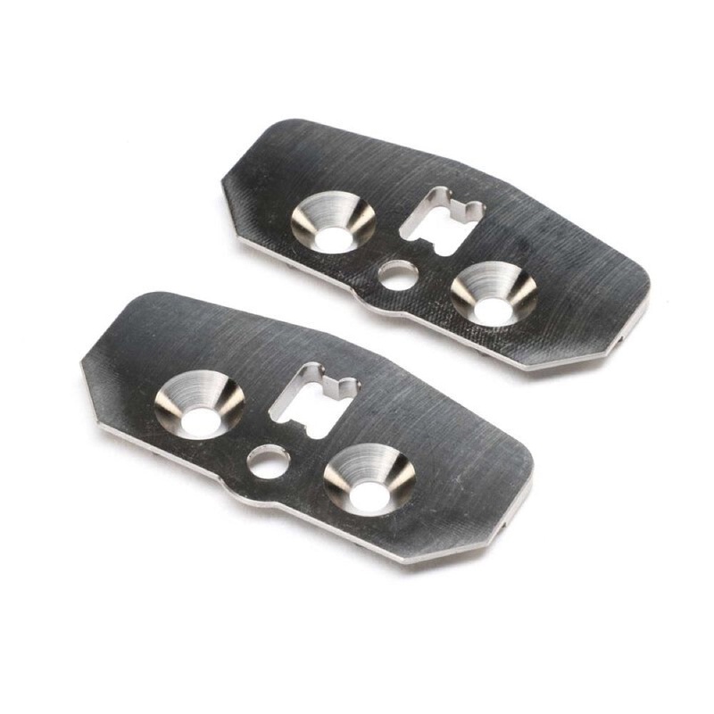 TLR +2 Titanium Adjustable Chassis Skid Plate 2pcs 8X 2.0 TLR-1225