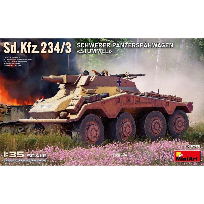 MiniArt 53001 1/35 Sd.Kfz.234/3 Schwerer Panzerspahwagen Stummel