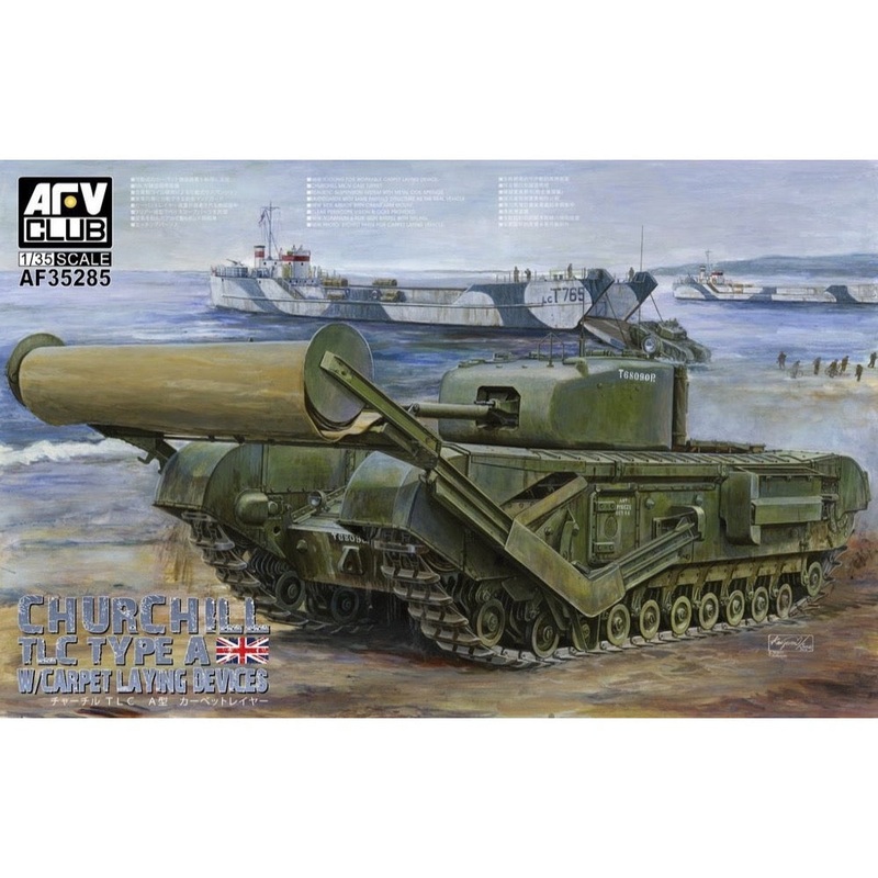 AFV 35285 1/35 Churchill Tlc Type-A with Carpet Laying Devices