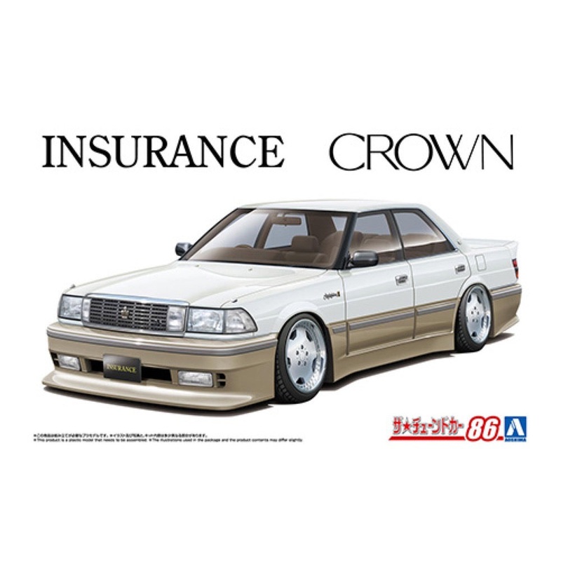 Aoshima 1/24 Insurance Uzs131 Crown ’89 (Toyota)