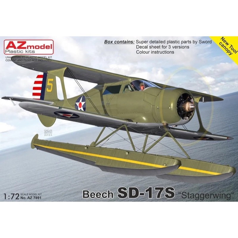 AZ Model 7891 1/72 Beech SD-17S Staggerwing