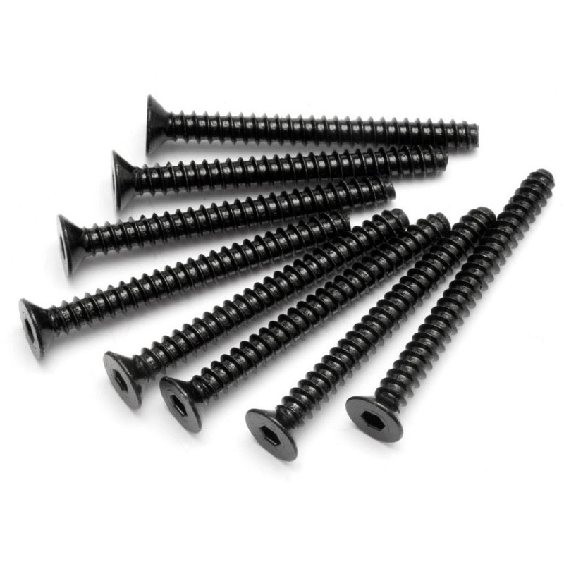 HPI 94641 Tp. Flat Head Screw M4X40mm (Hex Socket/8pcs)