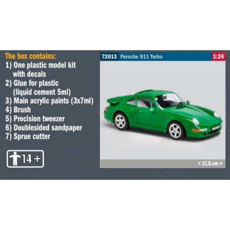 Italeri 72013 Porsche 911 Turbo Complete Set