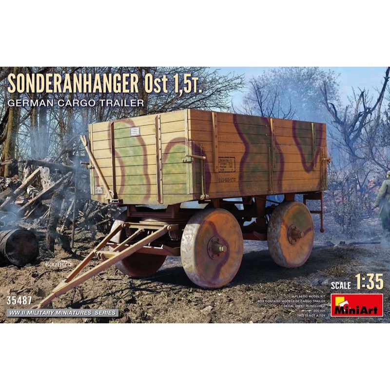 Miniart 35487 Sonderanhanger OST 1,5T. German Cargo Trailer