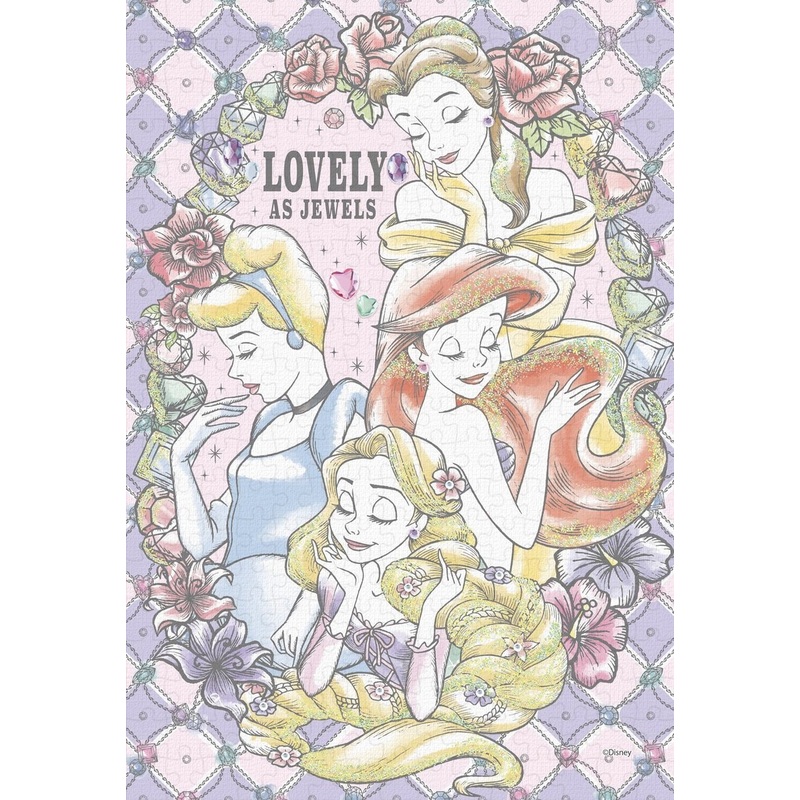Epoch Jigsaw Puzzle Decoration 73-001 Disney Princess Lovely as Jewels (300 Pieces)