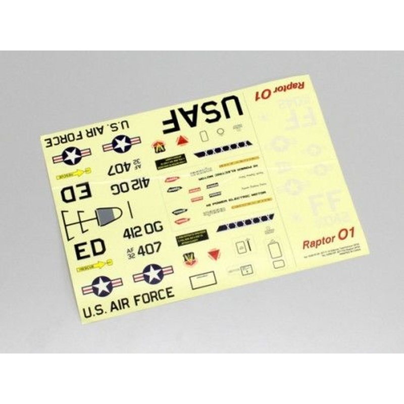 Kyosho 10281R-03 Decal (F-22 Raptor DF55)