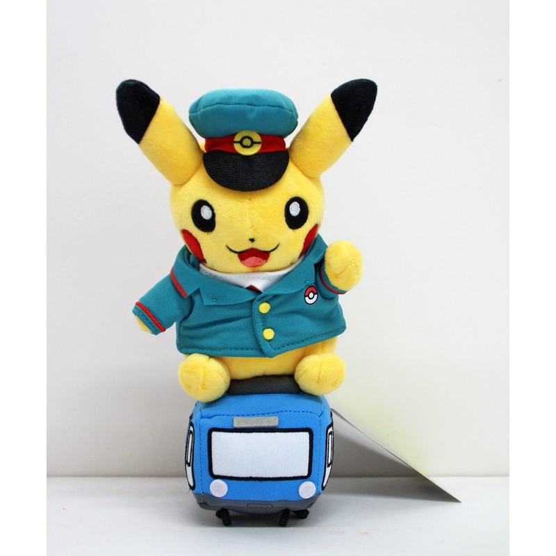 Pokemon Center Original Plush Doll Train Pikachu