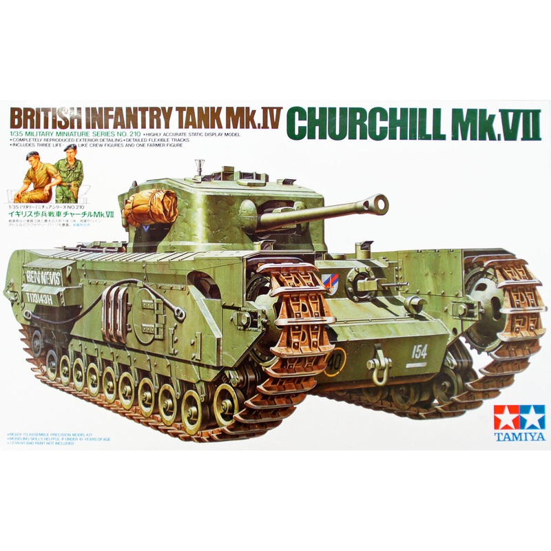 Tamiya 35210 British Infantry Tank Mk.IV Churchill Mk.VII  1/35 Scale kit