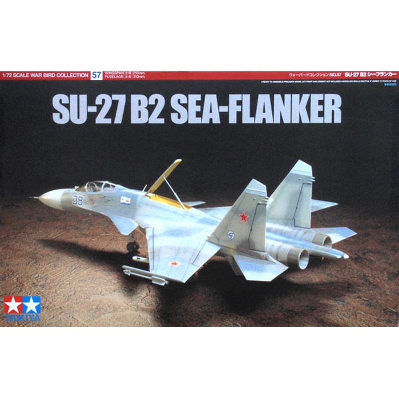 Tamiya 60757 SU-27 B2 SEA-FLANKER 1/72 Scale Kit