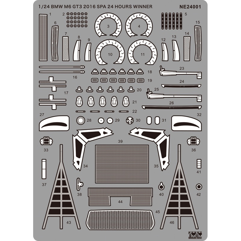 Platz NE24001 1/24 BMW M6 GT3 2016 Spa 24 Hours Winner Detail Up Parts
