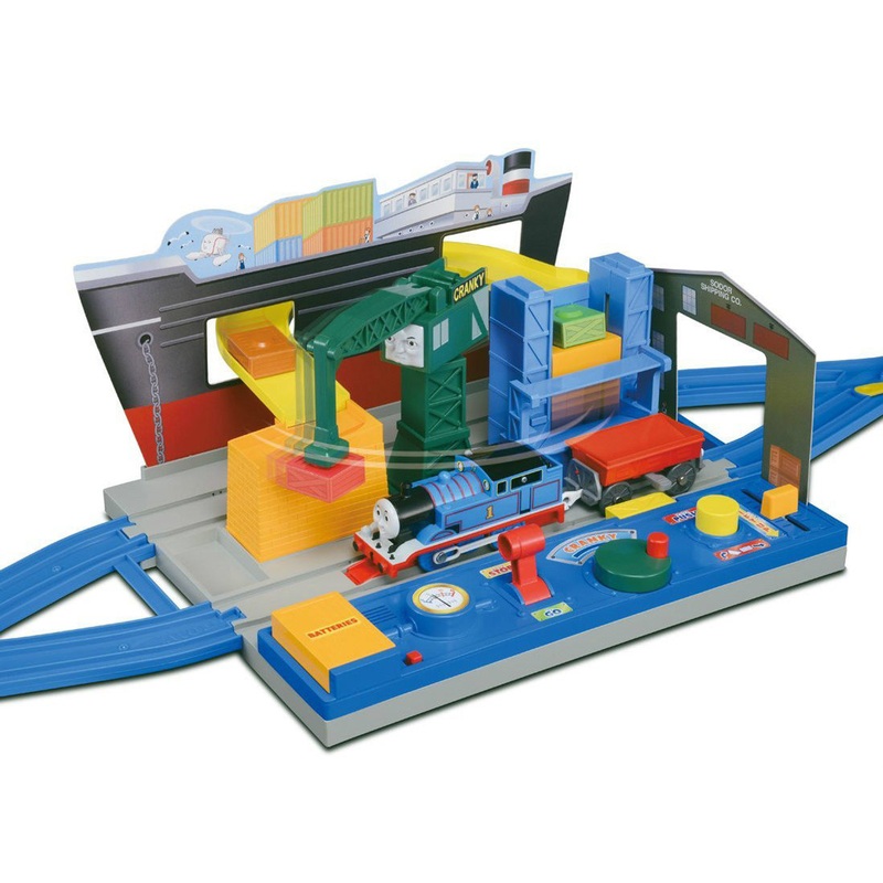 Takara Tomy Pla-Rail Plarail Thomas The Tank Engine Large Harbor Cranky Set (811848)