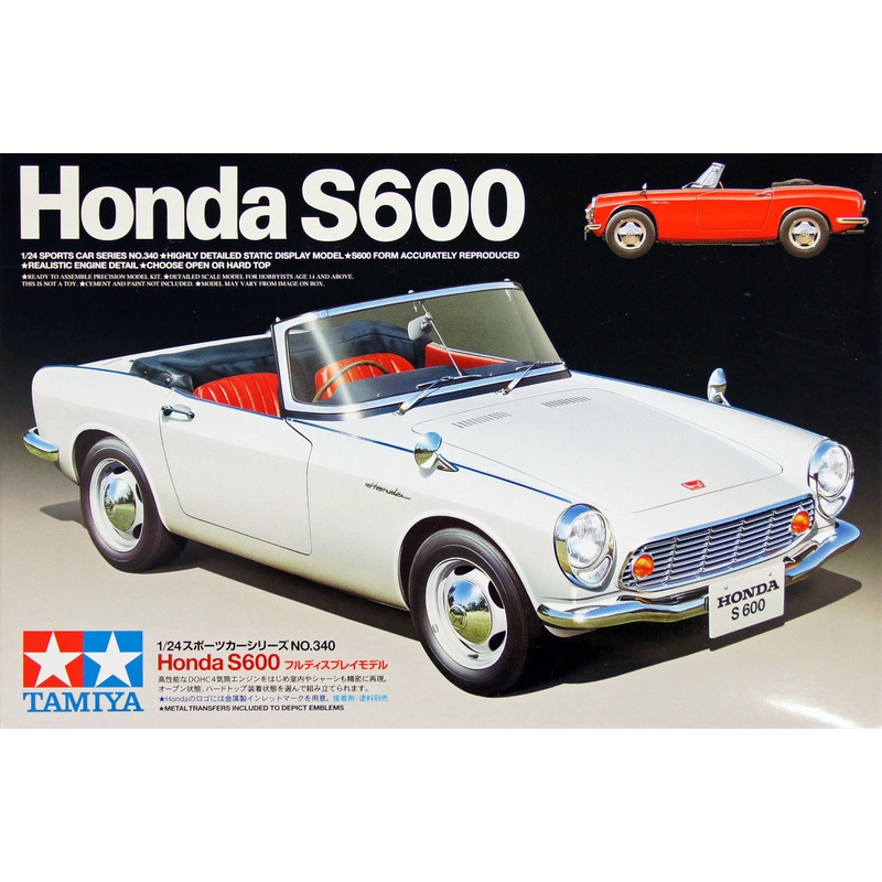 Tamiya 24340 Honda S600 1/24 Scale Kit