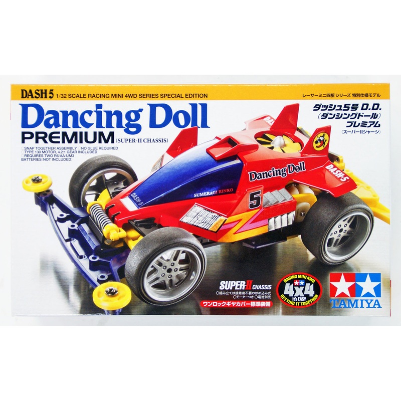 Tamiya 95266 Mini 4WD Dash-5 Dancing Doll Premium (Super II Chassis) 1/32