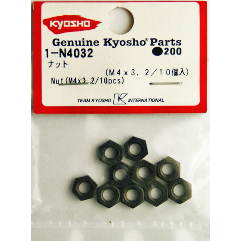Kyosho 1-N4032 Nut (M4x3.2/10pcs)