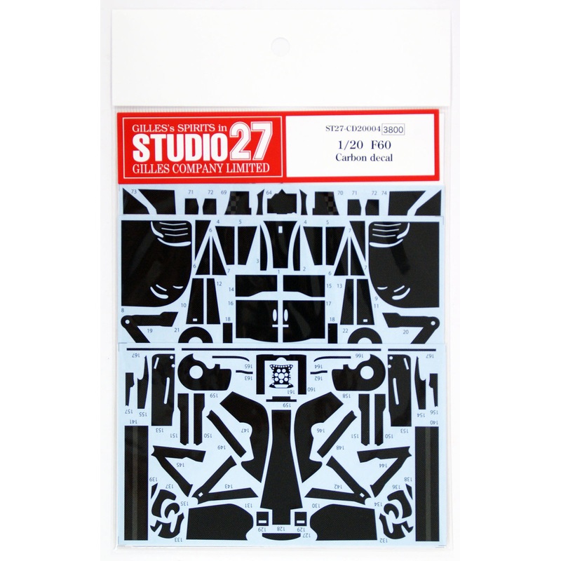 Studio27 ST27-CD20004 F60 Carbon decal for Tamiya 1/20