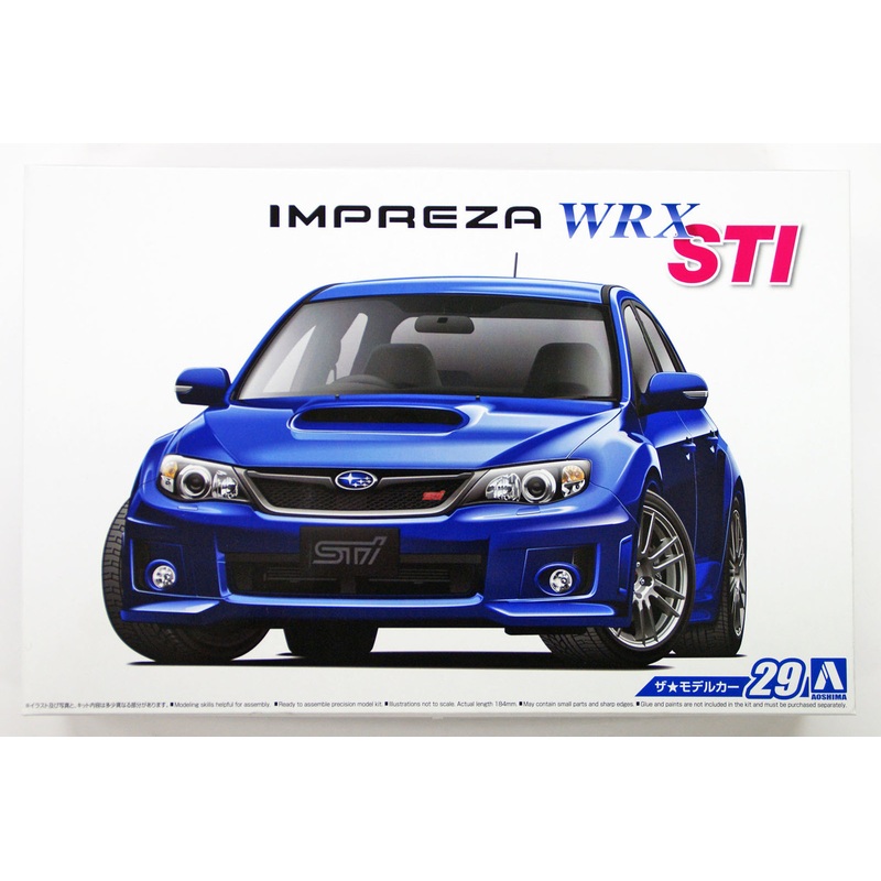 Aoshima 52358 The Model Car 29 Subaru GRB Impreza WRX STI ’10 1/24 Scale Kit