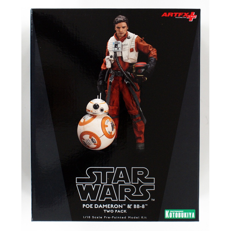 Kotobukiya SW122 ARTFX+ Poe Dameron & BB-8 Set of 2 Figures (Star Wars The Force Awakens)