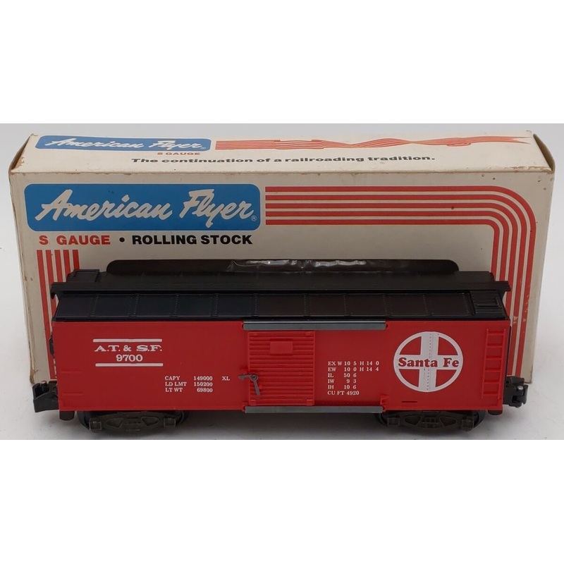 American Flyer 4-9700 S Gauge Santa Fe Box Car EX/Box