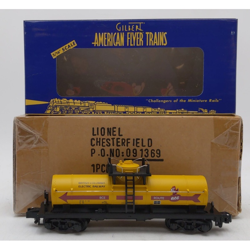 American Flyer 6-48222 S Gauge BC Electric Railway TTOS Single Dome Tank Car NIB