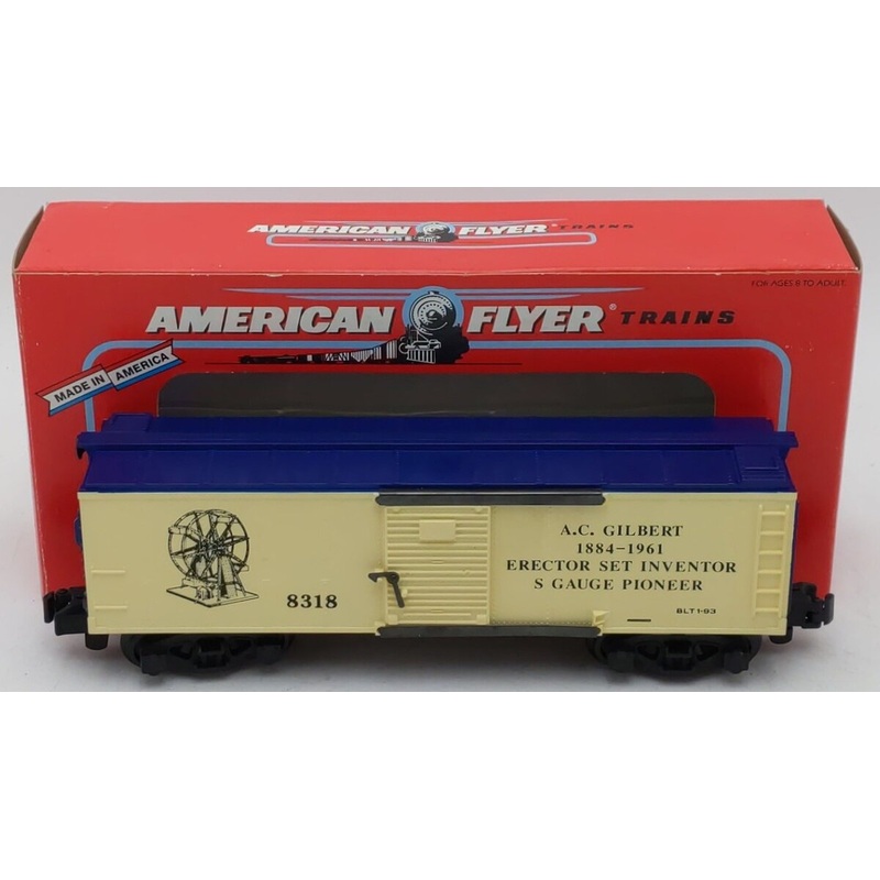 American Flyer 6-48318 S Gauge A.C. Gilbert Boxcar EX/Box