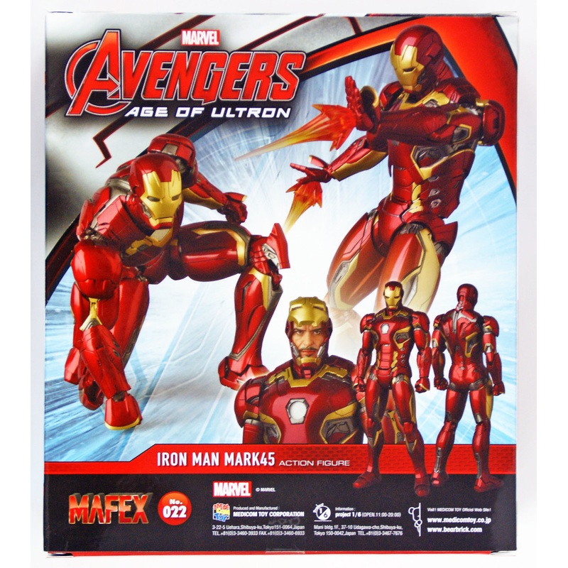 Medicom MAFEX 022 Iron Man Mark 45 Marvel Avengers Age of Ultron 4530956470221