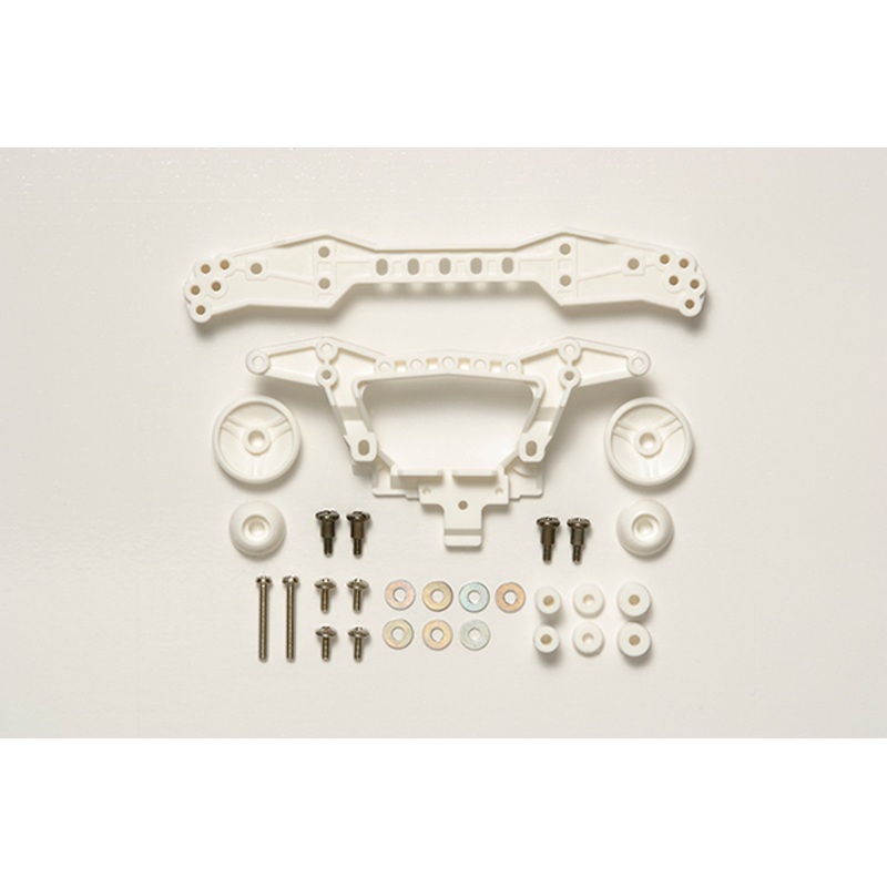 Tamiya 95381 Mini 4WD Rein Rear Double Roller Stay 3 Attachment Points/White