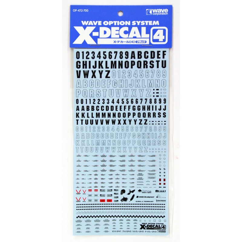 Wave Materials OP472 Option System X-Decal 4 Black