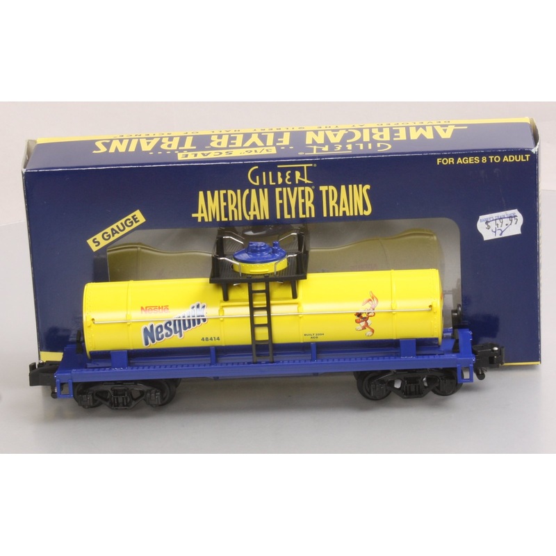 American Flyer 6-48414 S Scale Nestle Nesquik Single Dome Tank Car LN/Box