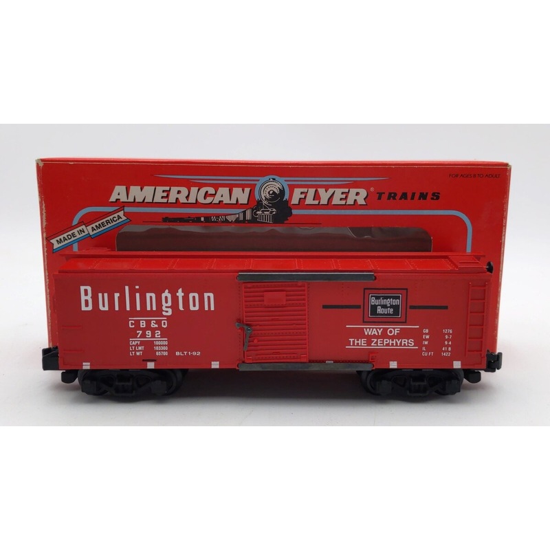 American Flyer 6-48478 S Scale Burlington NASG Boxcar #792 LN/Box