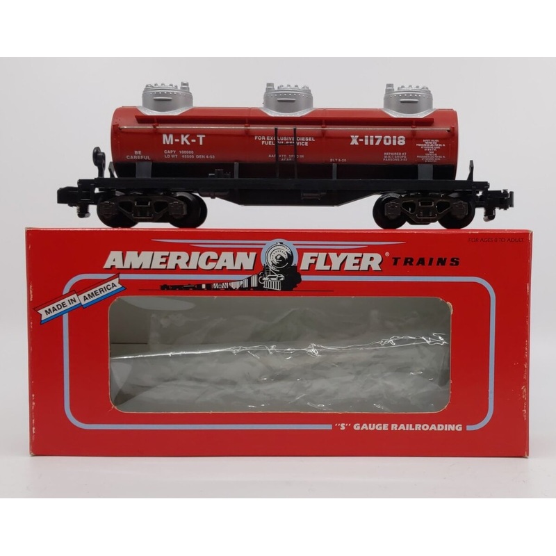 American Flyer 6-48497 S Gauge TCA 1996 M-K-T 3-Dome Tank Car #X-117018 LN/Box