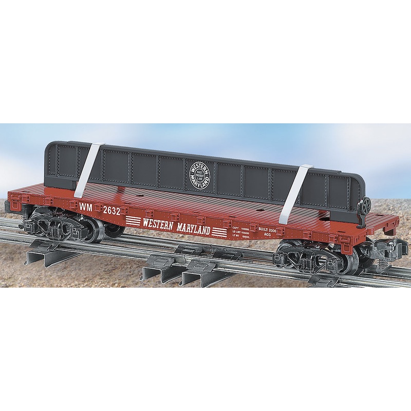 American Flyer 6-48544 S Scale Western Maryland Flatcar with Girder NIB