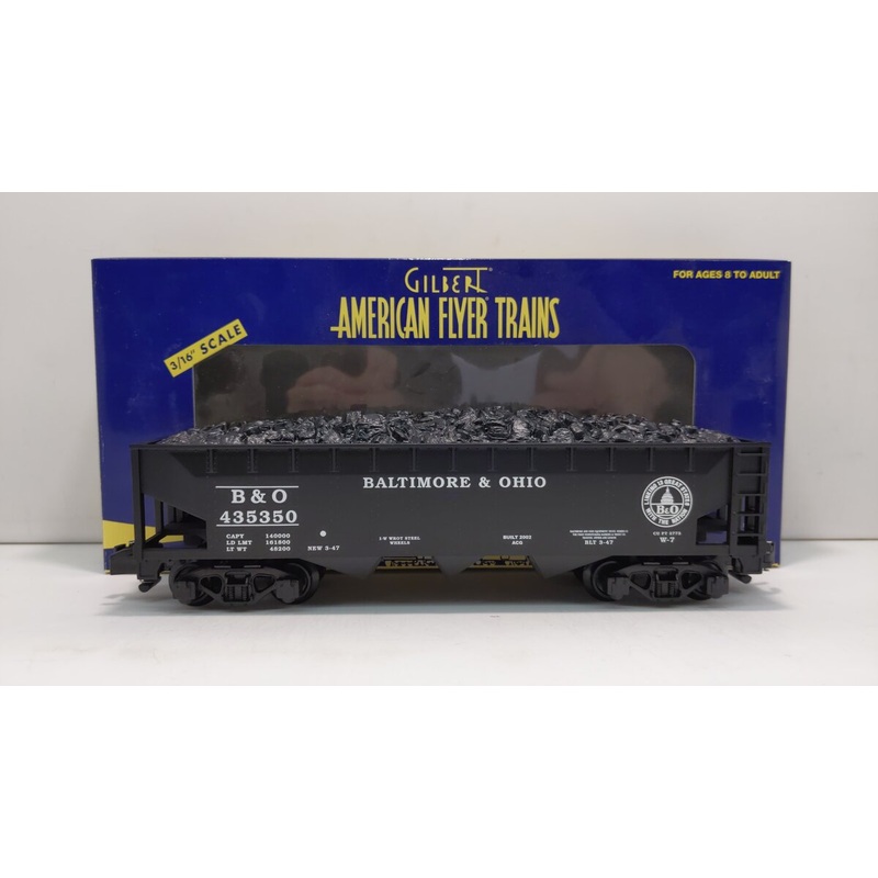 American Flyer 6-48620 S Scale Baltimore & Ohio Covered Hopper With Coal Load NIB
