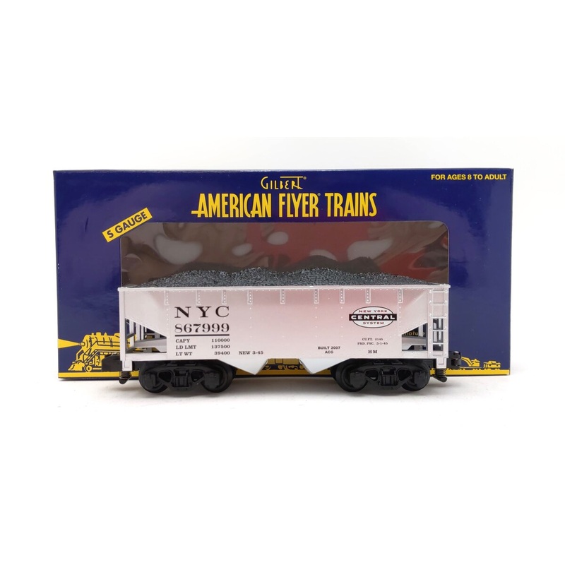 American Flyer 6-48631 S Gauge NYC 2 Bay Coal Hopper #867999 NIB