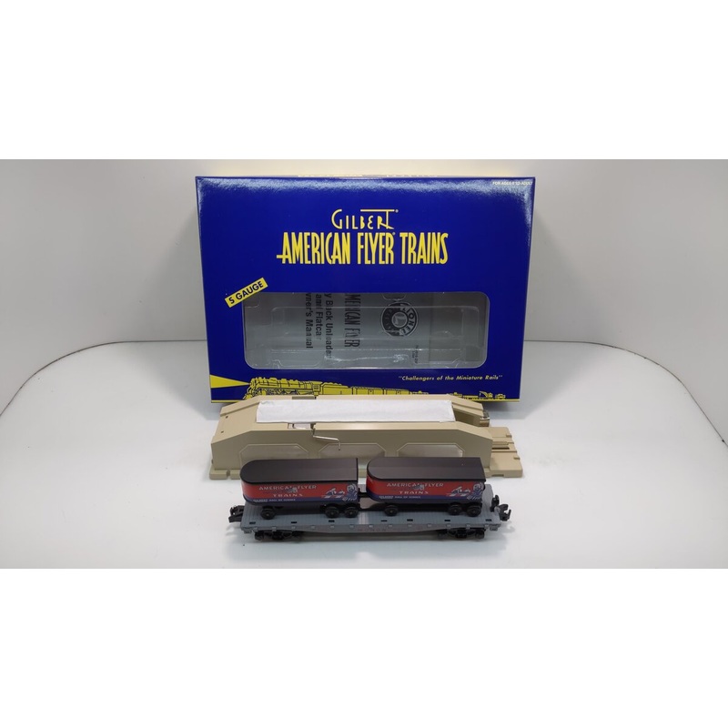 American Flyer 6-49818 S Scale Monon Piggyback Unloader and Flatcar #23830 LN/Box