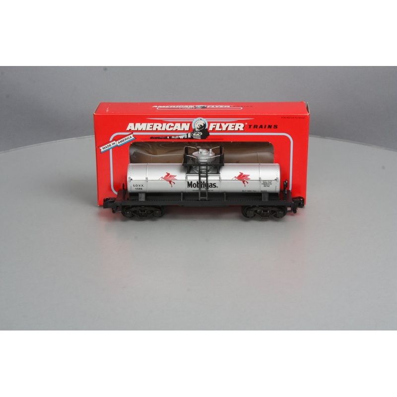 American Flyer 6-52095 S Gauge Mobil Gas NASG 1996 Tank Car #1596 LN/Box