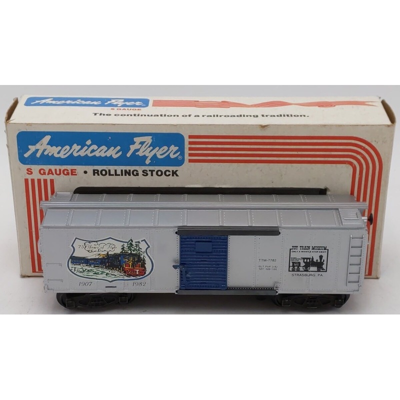 American Flyer Lionel 7782 S Scale Toy Train Museum Boxcar VG/Box