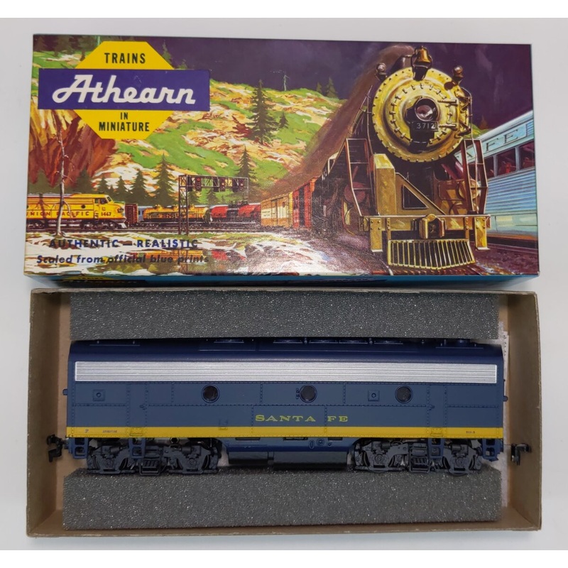 Athearn 3004 HO Santa Fe F7B Non-Powered Diesel Locomotive EX/Box