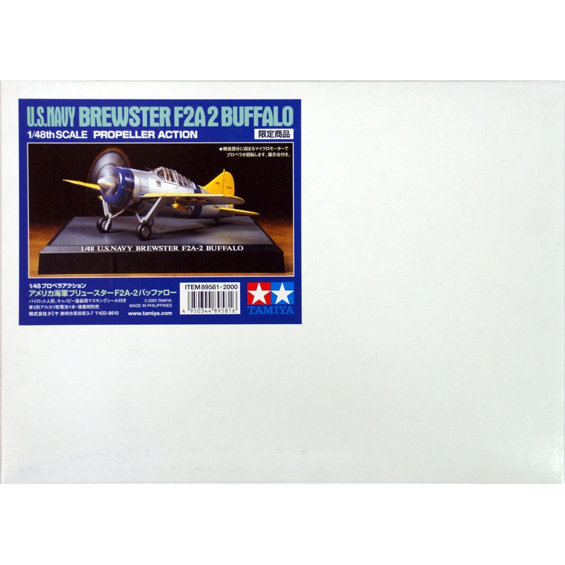 Tamiya 89581 US Navy Brewster F2A-2 Buffalo 1/48 Scale Kit