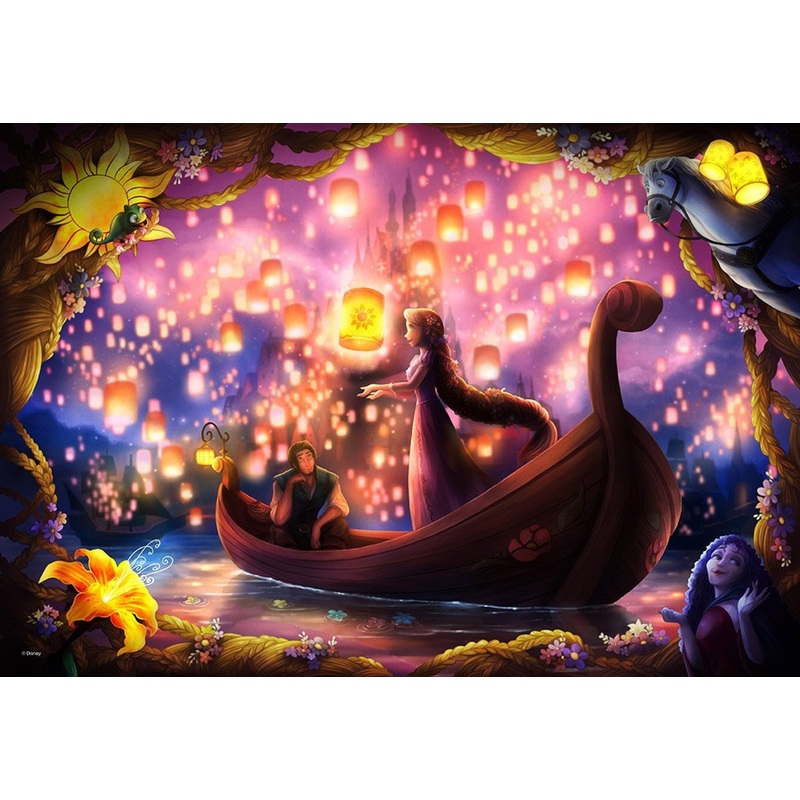 Tenyo Japan Jigsaw Puzzle DPG-500-598 Disney Tangled Rapunzel (500 S-Pieces)
