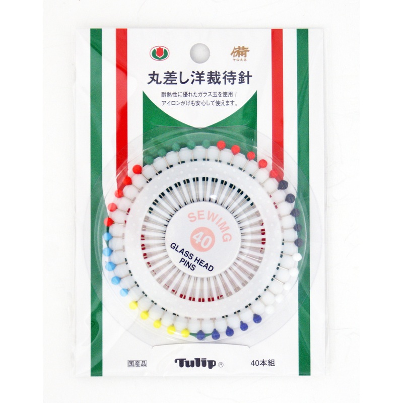 Tulip SO-012 Glass Head Pins (40 pcs / 0.55 x 35.0mm)