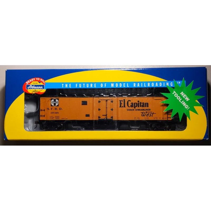 Athearn 94509 HO Scale AT&SF El Capitan 50′ Ice Bunker Reefer Car #37318 LN/Box