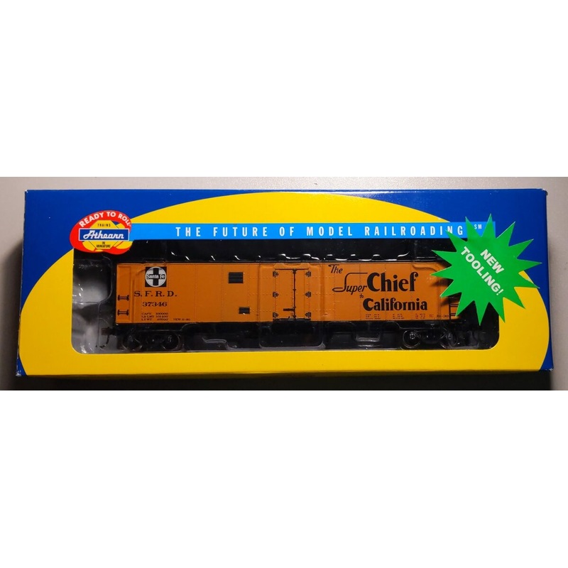Athearn 94514 HO Scale A.T.S.F Super Chief 50′ Ice Bunker Reefer #37346 LN/Box